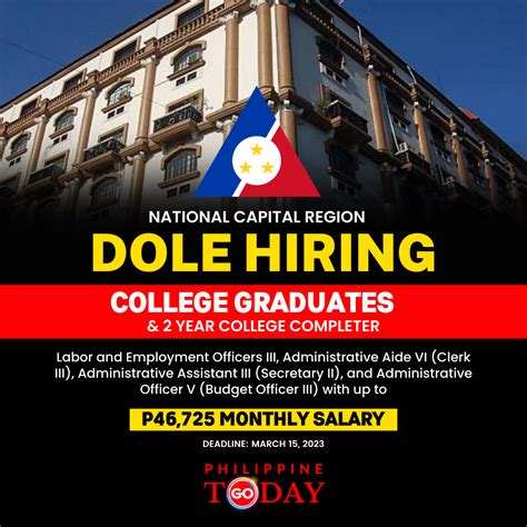 dole ncr client portal|DOLE NCR hiring: Apply now! .